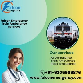 Falcon Emergency Train Ambulance Service in Chenna, Chennai, India