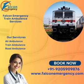 Book Falcon Emergency Train Ambulance in siliguri, Siliguri, India