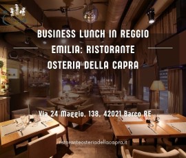 Business Lunch in Reggio Emilia: Osteria Della, Acquaro, Italy